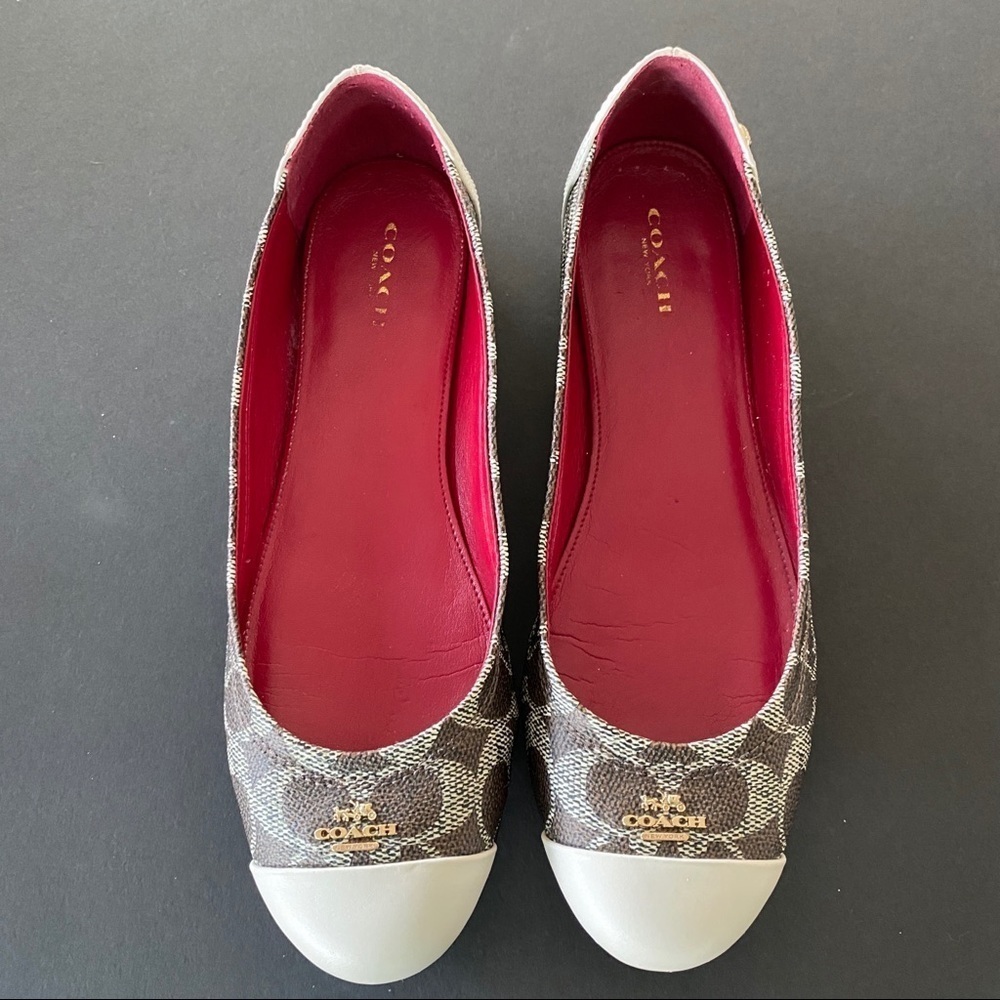 Coach flat shoes size 38.5